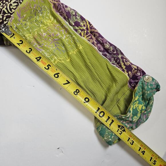 Soft Surroundings Cardigan 3x Shacket Button Batik Beach Boho Artsy Tunic - Picture 6 of 8